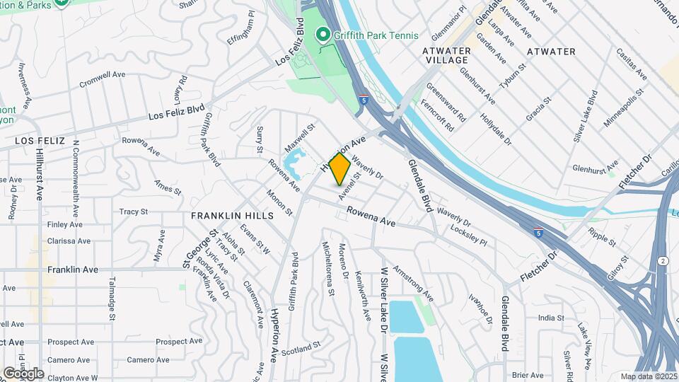 2821 Avenel St Map and Location Details