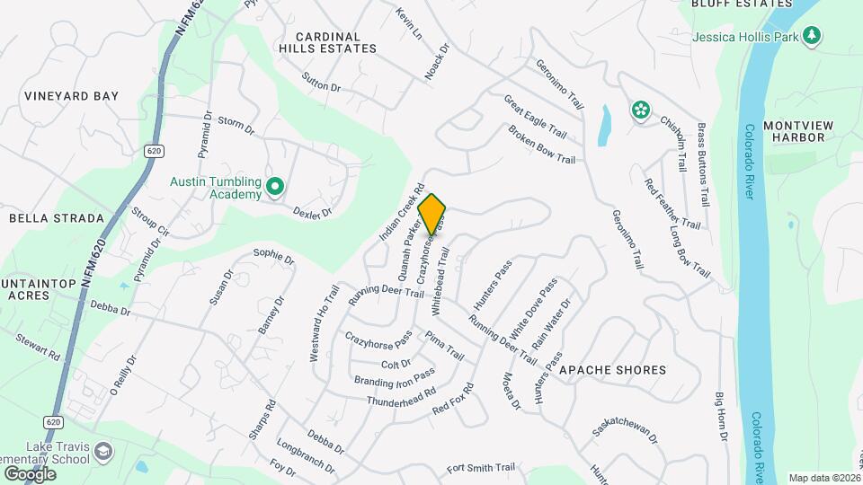 2103 Crazyhorse Pass Map and Location Details