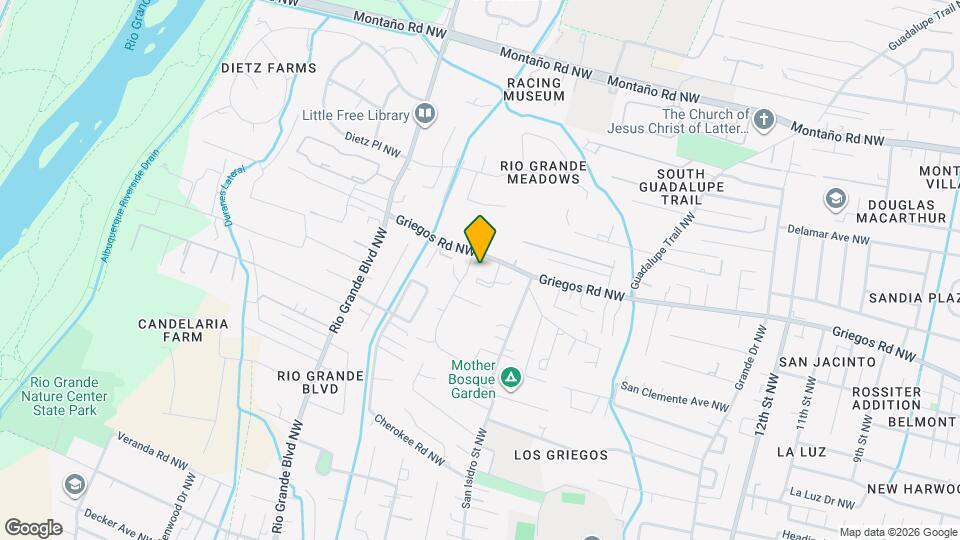1852 Griegos Rd NW Map and Location Details