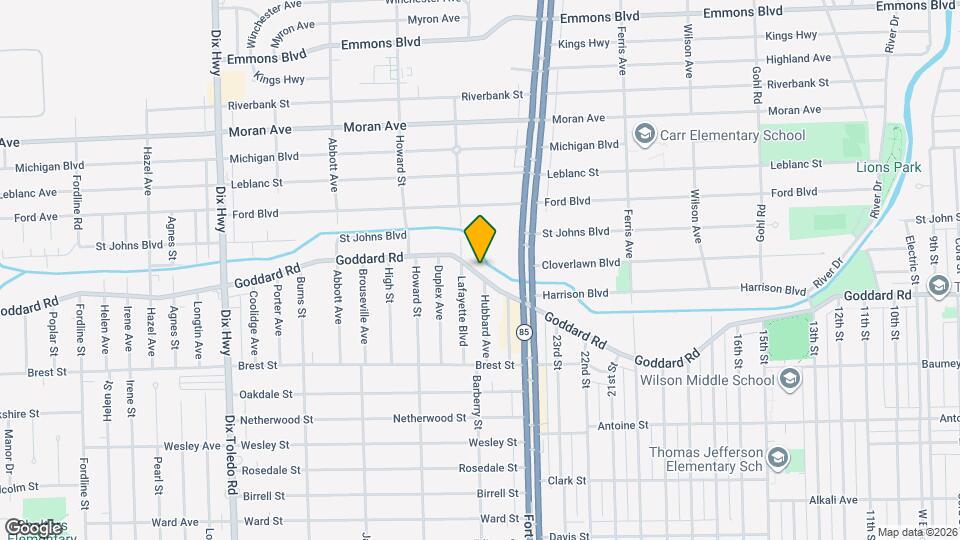 1454 Goddard Rd Map and Location Details