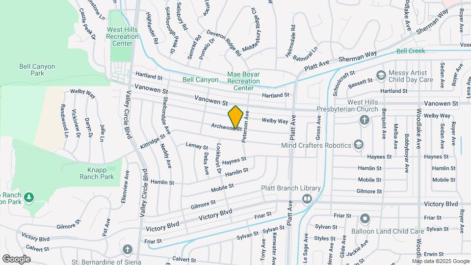 23922 Archwood St Map and Location Details