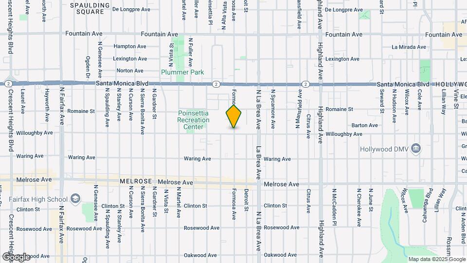 901 N Formosa Ave Map and Location Details