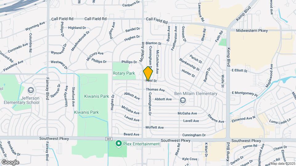 4354 Cunningham Dr Map and Location Details