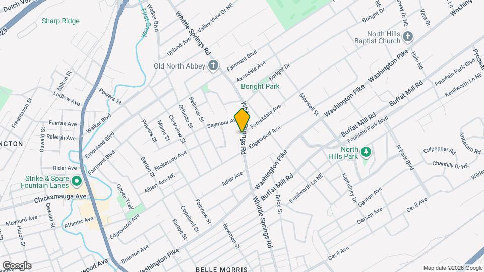 2927 Whittle Springs Rd Map and Location Details