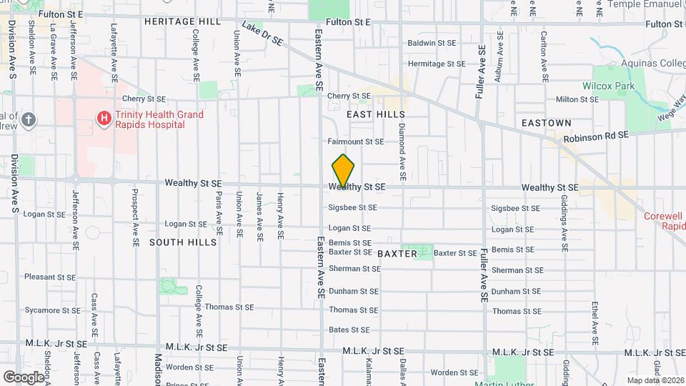 832 Wealthy St SE Map and Location Details