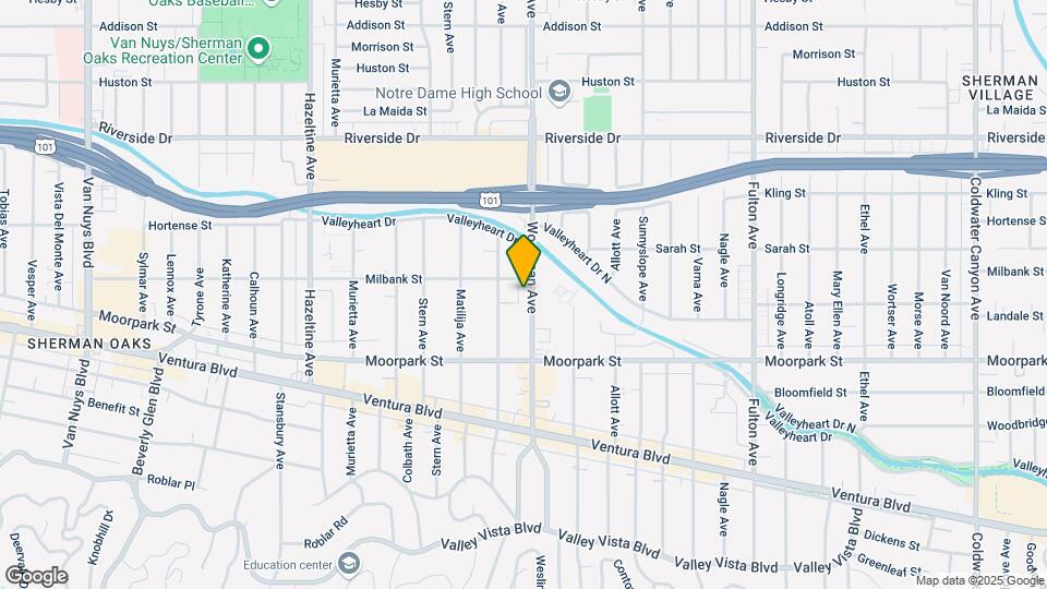 4477 Woodman Ave, Unit Woodman Villas #209 Map and Location Details