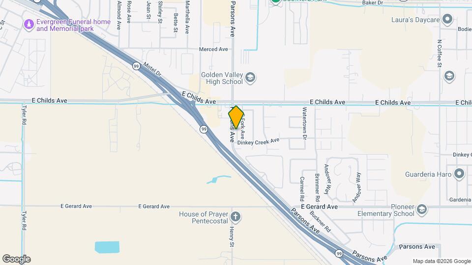 134 S Parsons Ave Map and Location Details