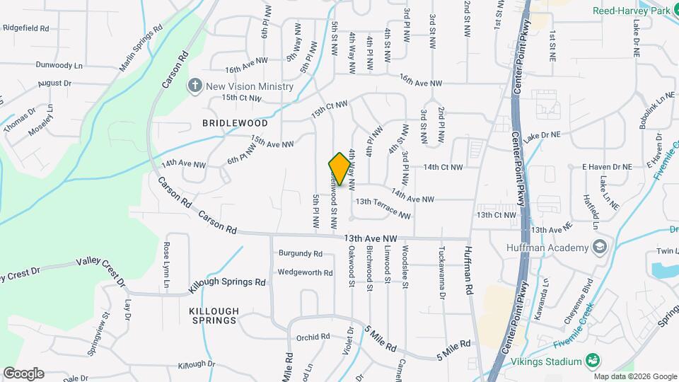 1345 Glenwood St NW Map and Location Details