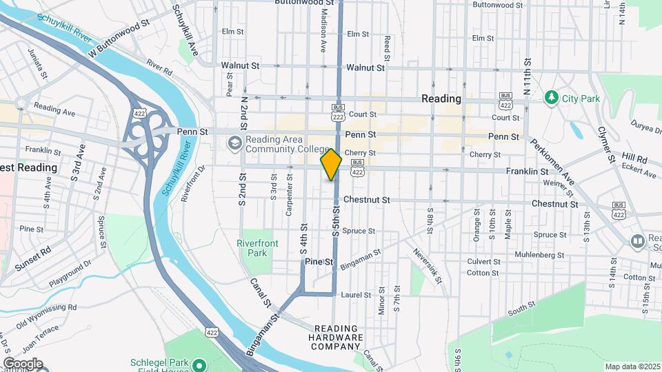 126-128 S 5th St Map and Location Details