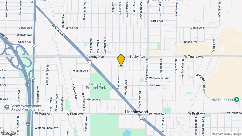 7109 N Keeler Ave Map and Location Details