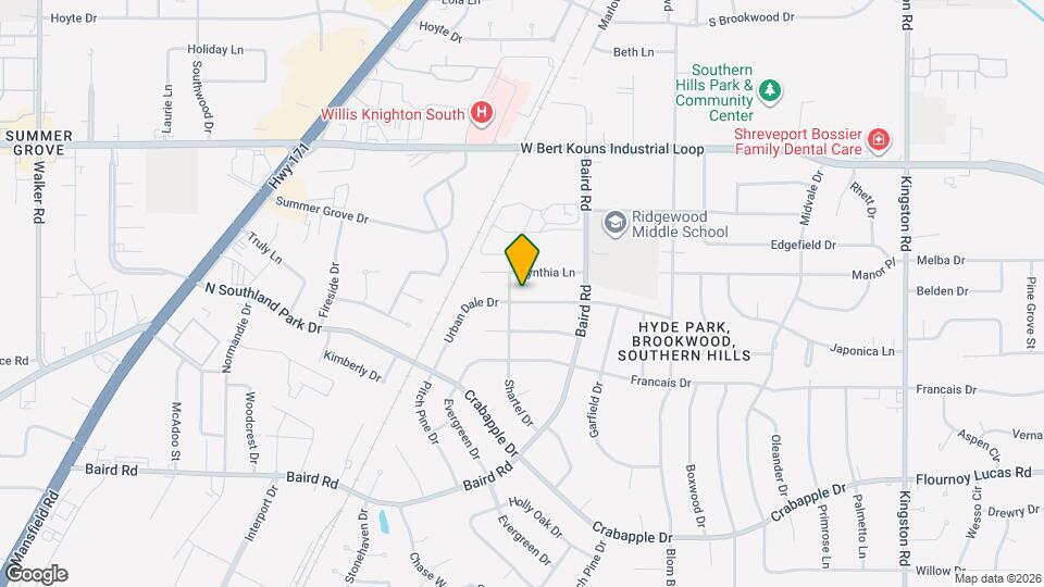 2132 Urban Dale Dr Map and Location Details