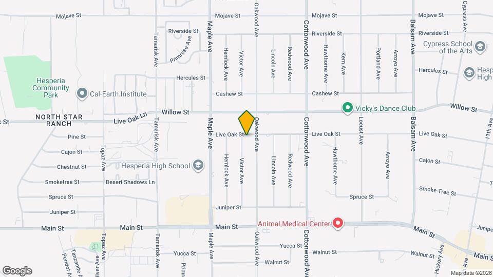 14625 Live Oak St Map and Location Details