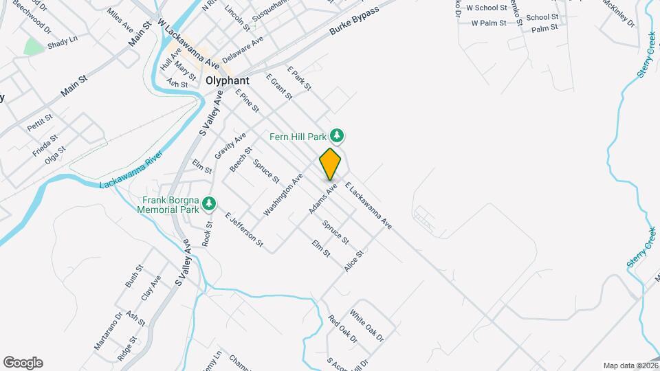 104 Adams Ave, Unit 2nd floor Map and Location Details