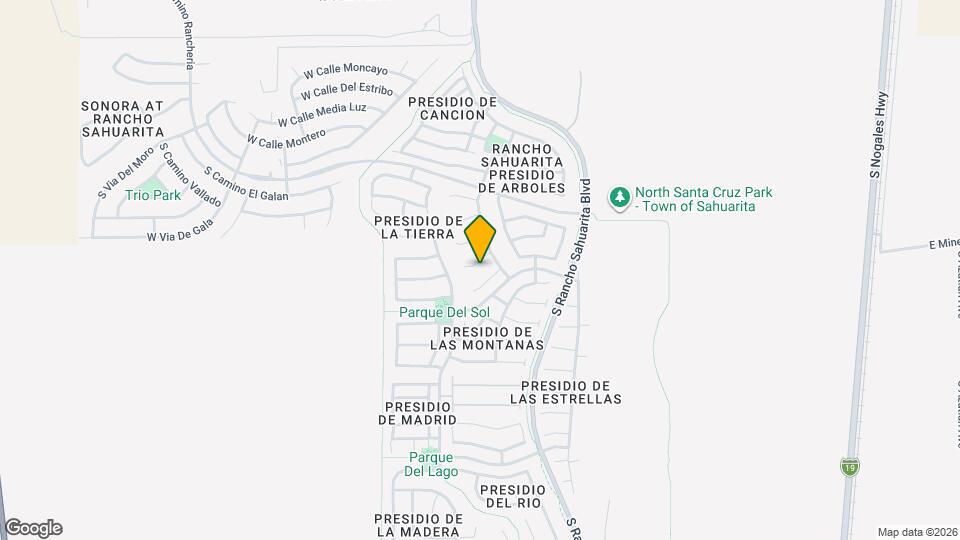 158 E Corte Rancho Dorada Map and Location Details