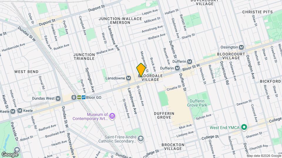 1264 Bloor St W Map and Location Details