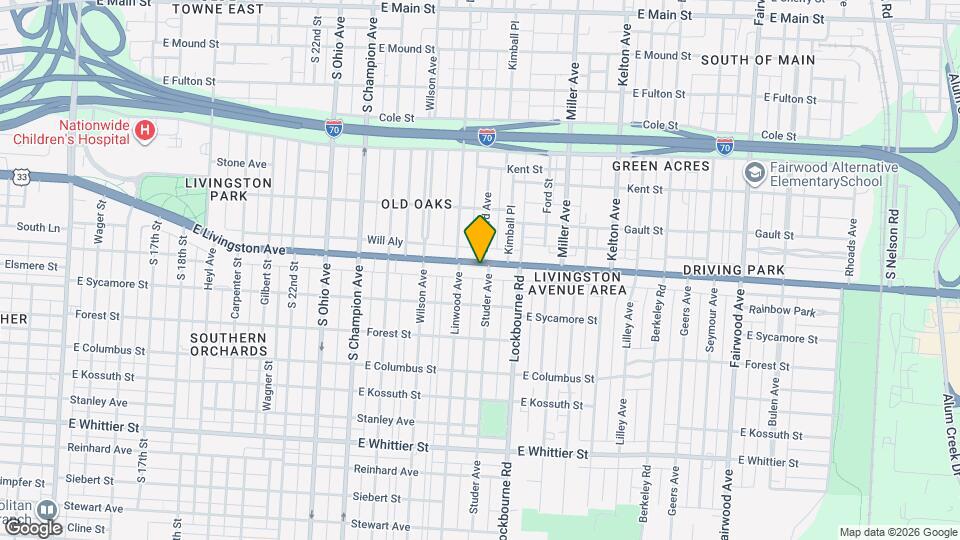 1233 E Livingston Ave Map and Location Details