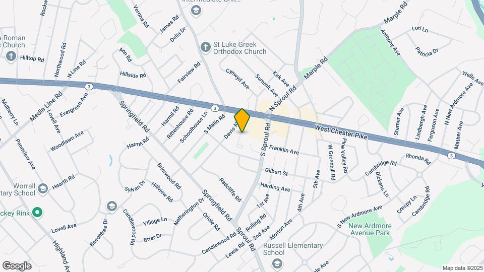 2630 West Chester Pike Map and Location Details
