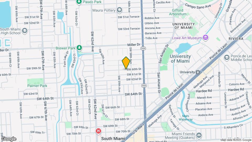 5842 SW 60th St Map and Location Details