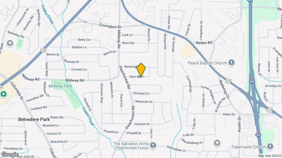 3453 Glen Rd Map and Location Details