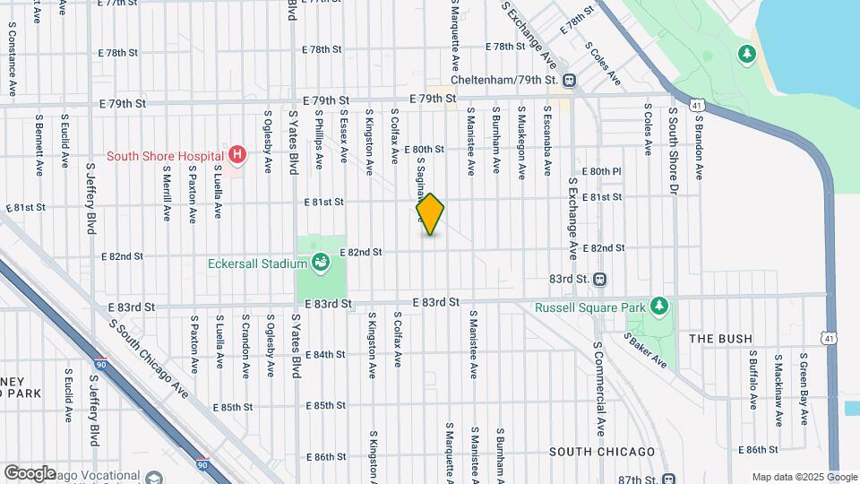 8153 S Saginaw Ave-Unit -1st floor Map and Location Details