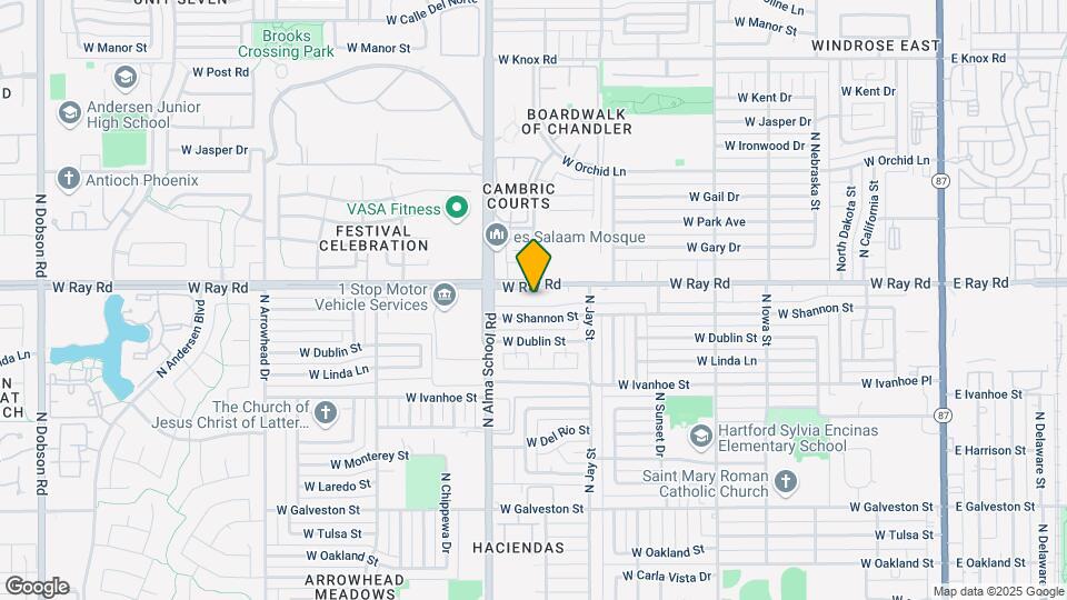859 W Ray Rd Map and Location Details
