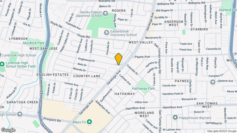 1363 Saratoga Ave Mapa y Detalles de la Ubicación