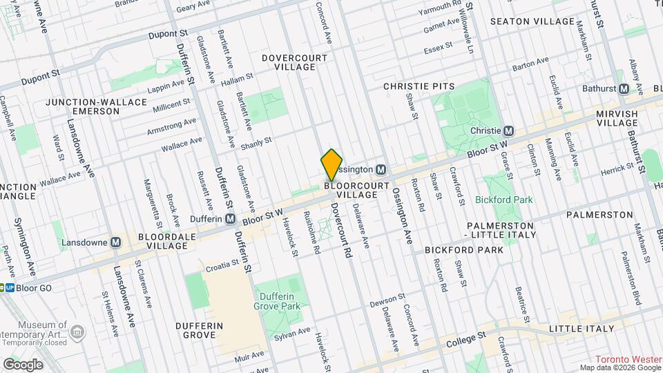 757 Dovercourt Rd Map and Location Details