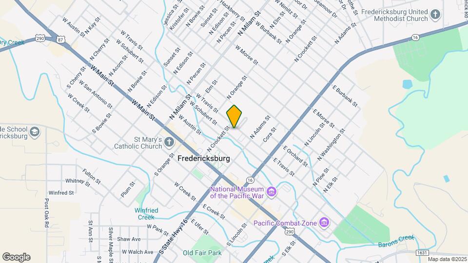 109 W Travis St Map and Location Details