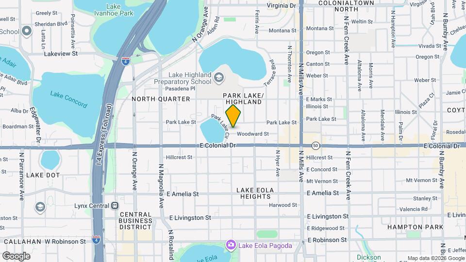 501 Woodward St Map and Location Details