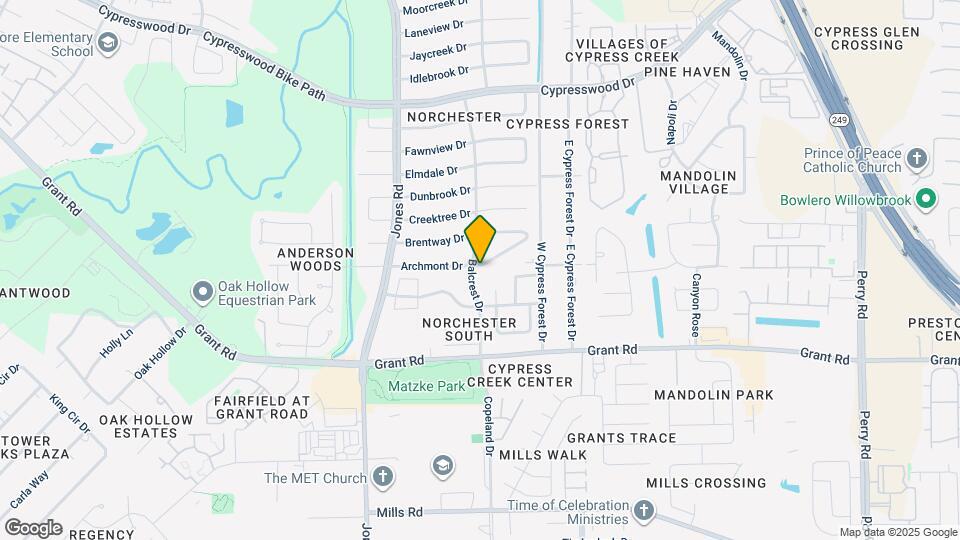 13426 Balcrest Dr Map and Location Details