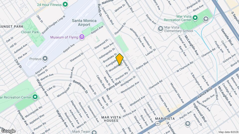 12524 WOODBINE St Mapa y Detalles de la Ubicación