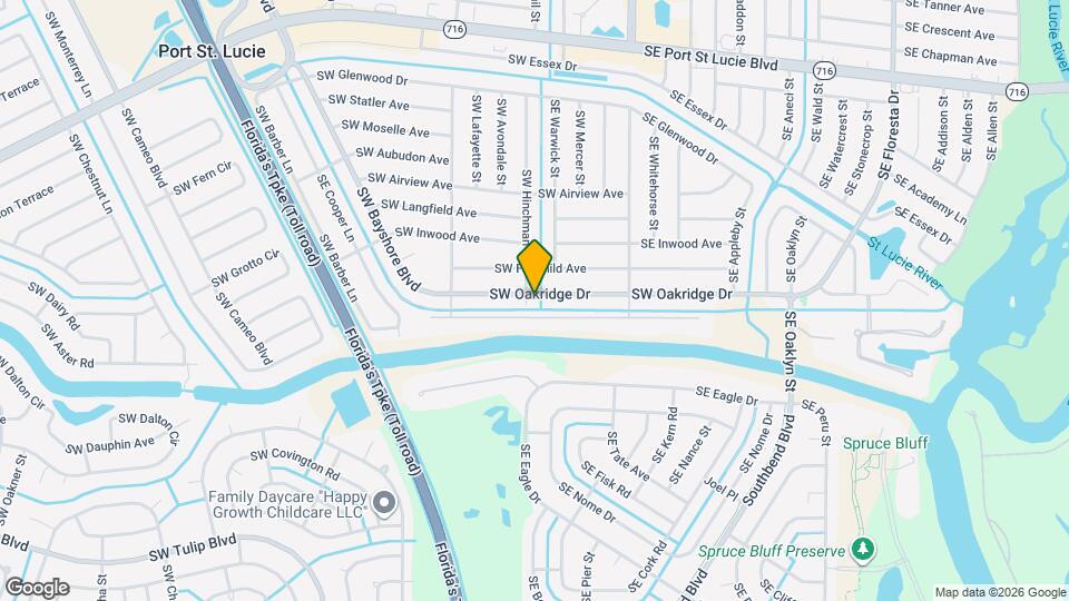 180 SW Oakridge Dr Mapa y Detalles de la Ubicación