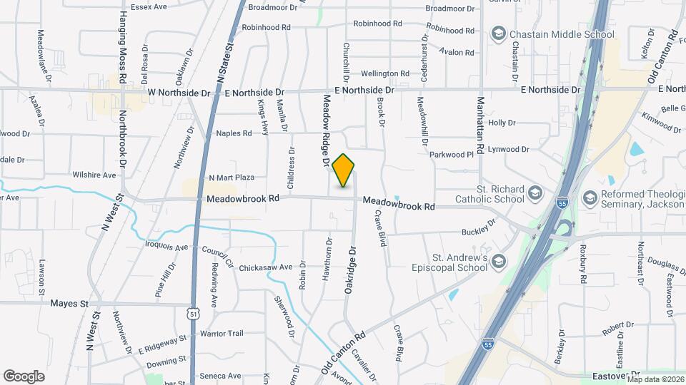 724 Meadowbrook Rd Map and Location Details