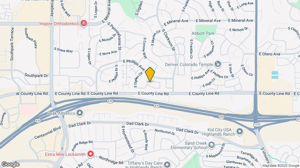 1129 E Phillips Dr Map and Location Details