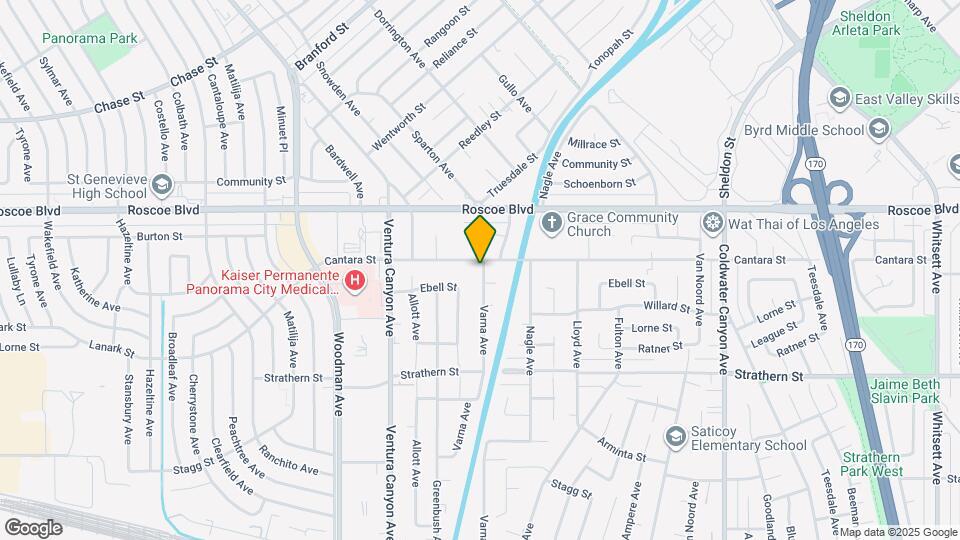 8157 Varna Ave Map and Location Details