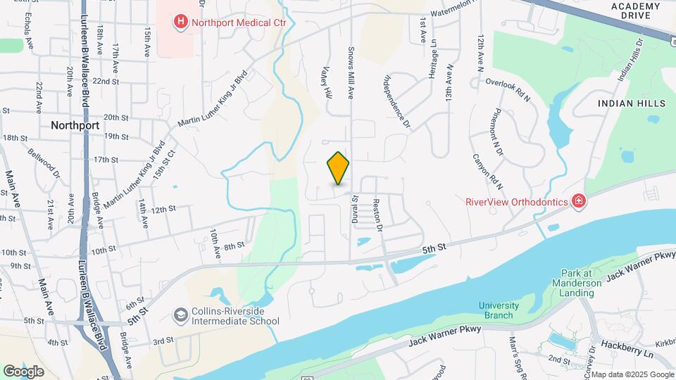 625 Lanier Pl Map and Location Details