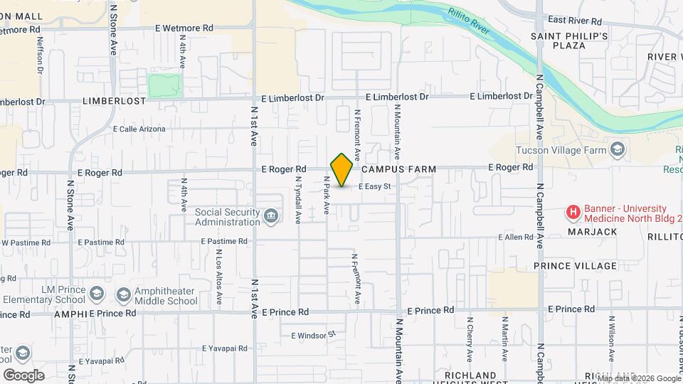 1038 E Easy St Map and Location Details