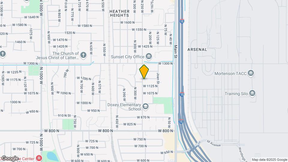 1168 N 250 W Mapa y Detalles de la Ubicación