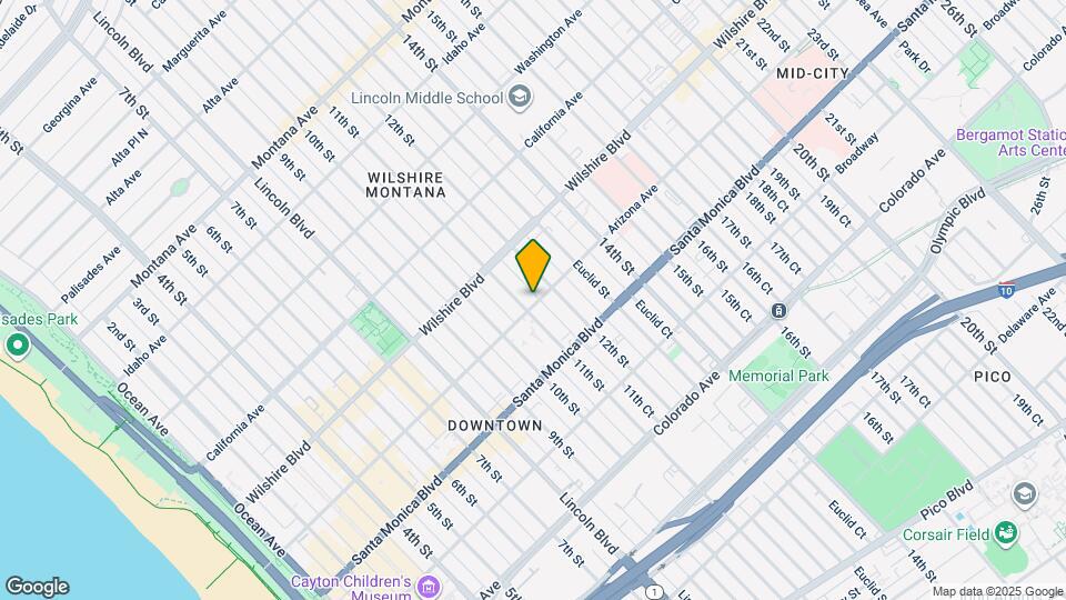 1109 Arizona Ave Map and Location Details