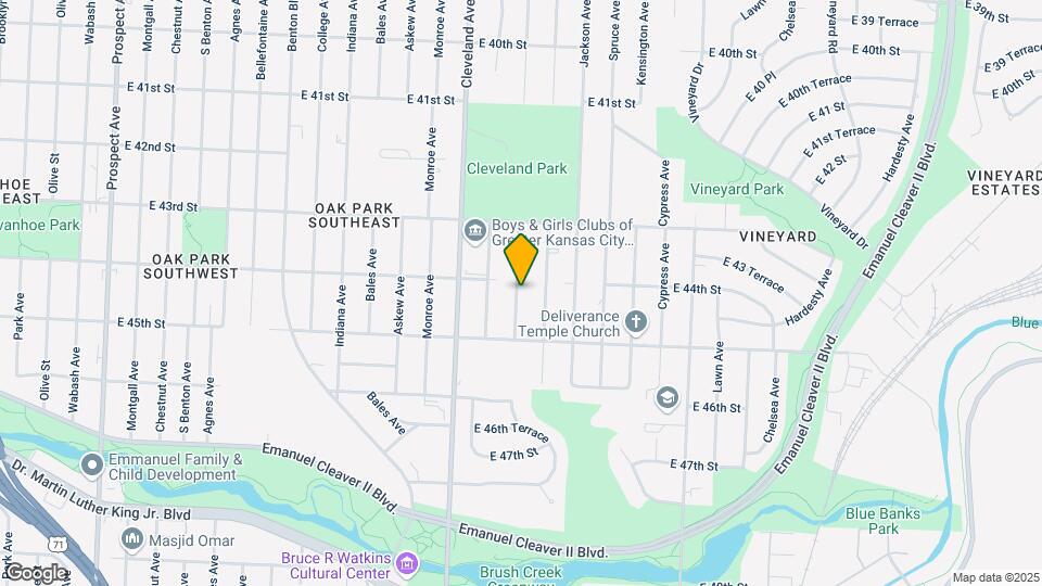 4409 Myrtle Ave Map and Location Details