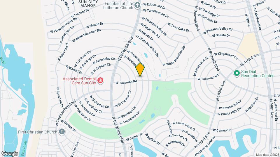 10603 W Saratoga Cir Map and Location Details