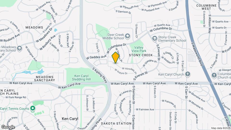 9464 W Hinsdale Pl Map and Location Details