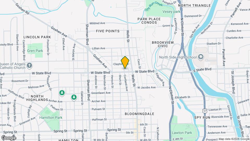 430 W State Blvd Map and Location Details