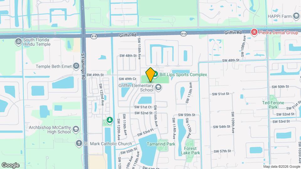 11627 SW 50th St Map and Location Details