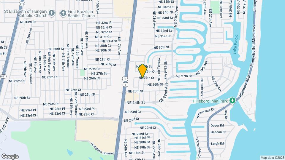 2631 NE 20th Ave Map and Location Details