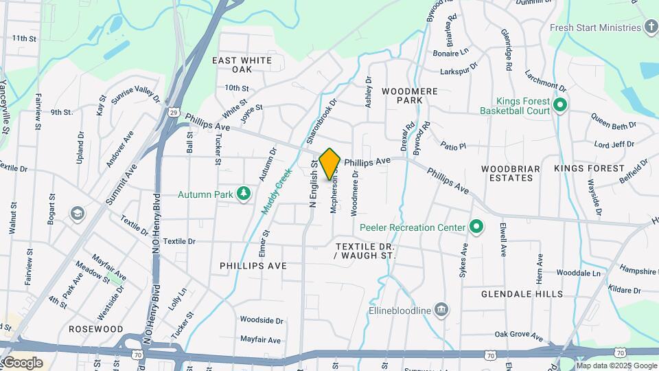 1617 McPherson St, Unit A Map and Location Details