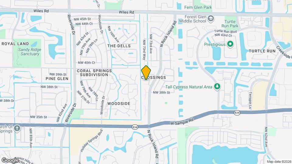 7321 NW 38th Ct Map and Location Details