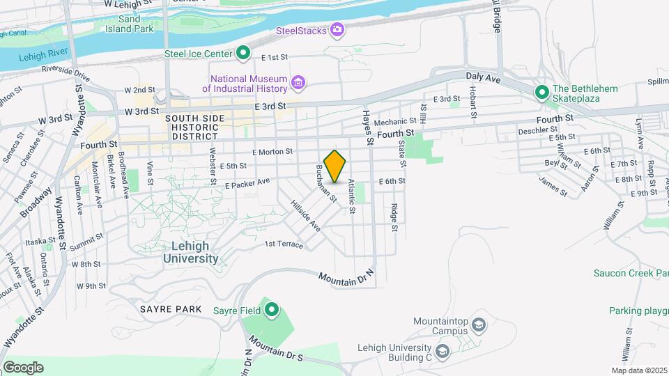 728 E 6th St Map and Location Details