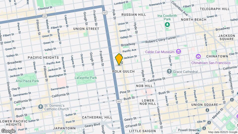 1739 Washington Street Map and Location Details