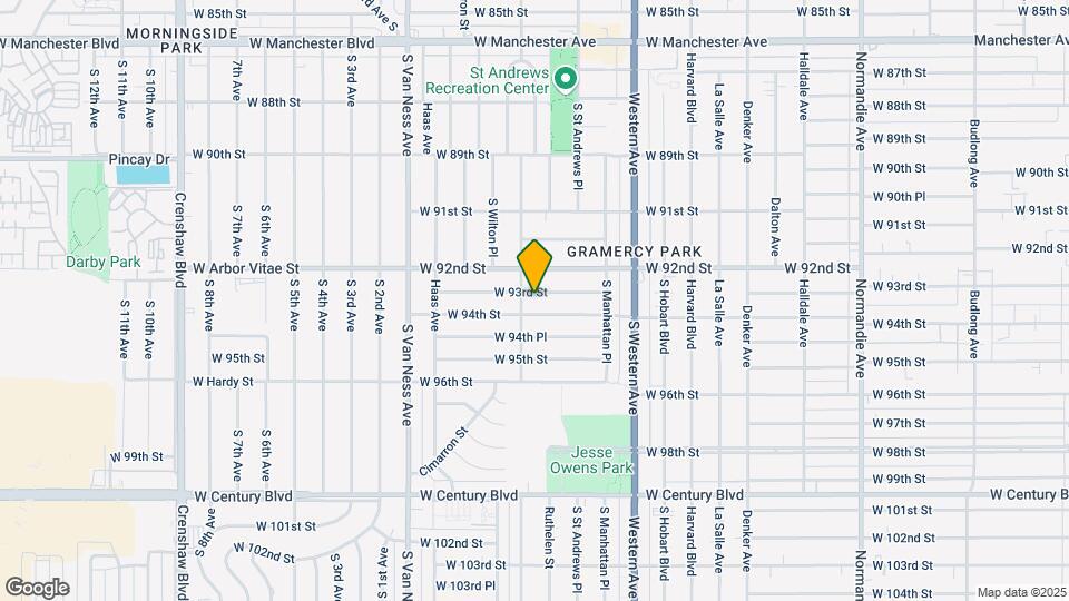 1940 W 93rd St Map and Location Details